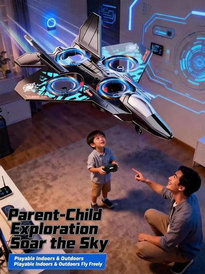 RC Airplane Fighter Jet Model - Shock-Resistant Drone Toy for Kids, Birthday Gift for Students