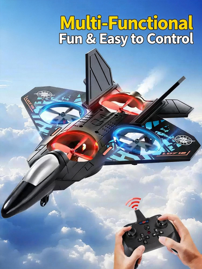 RC Airplane Fighter Jet Model - Shock-Resistant Drone Toy for Kids, Birthday Gift for Students